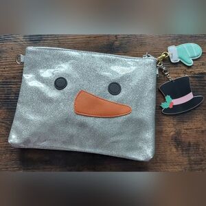 Studio DIY Silver Snowman Clutch